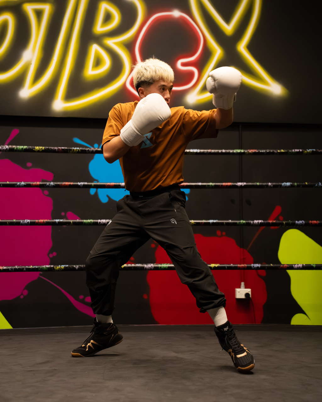 'Let's Work' Oversized T-Shirt (Clay)