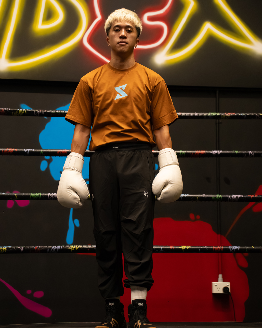 'Let's Work' Oversized T-Shirt (Clay)