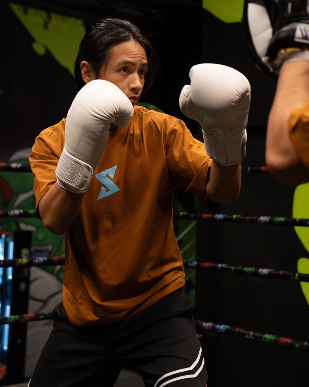 'Let's Work' Oversized T-Shirt (Clay)