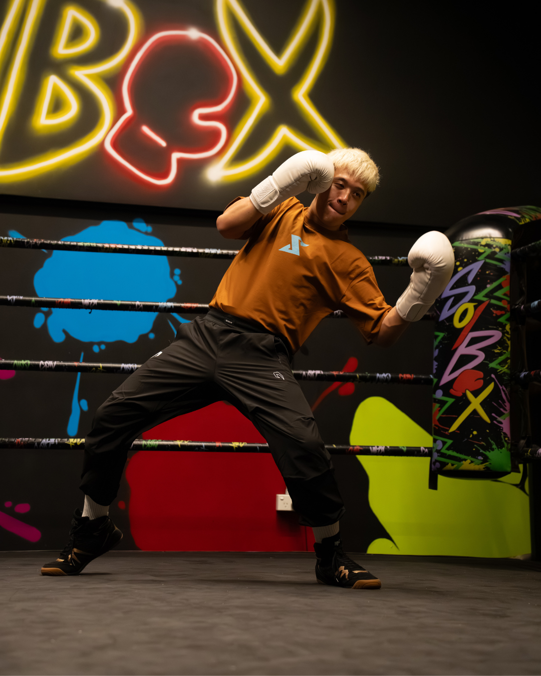 'Let's Work' Oversized T-Shirt (Clay)