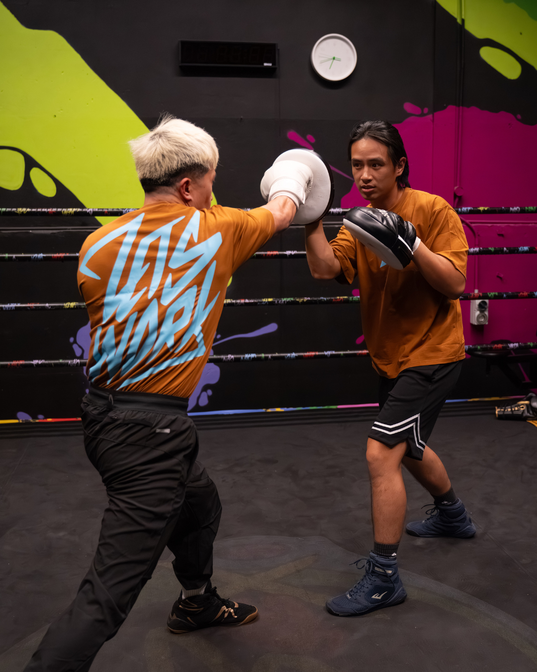 'Let's Work' Oversized T-Shirt (Clay)