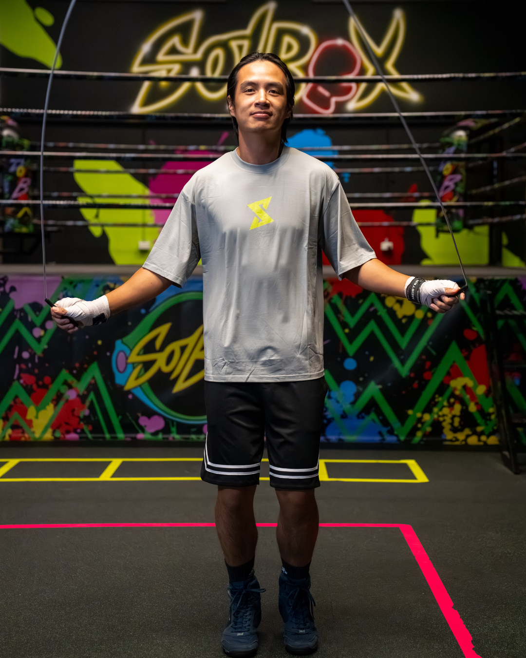 'Let's Work' Oversized T-Shirt (Acid)