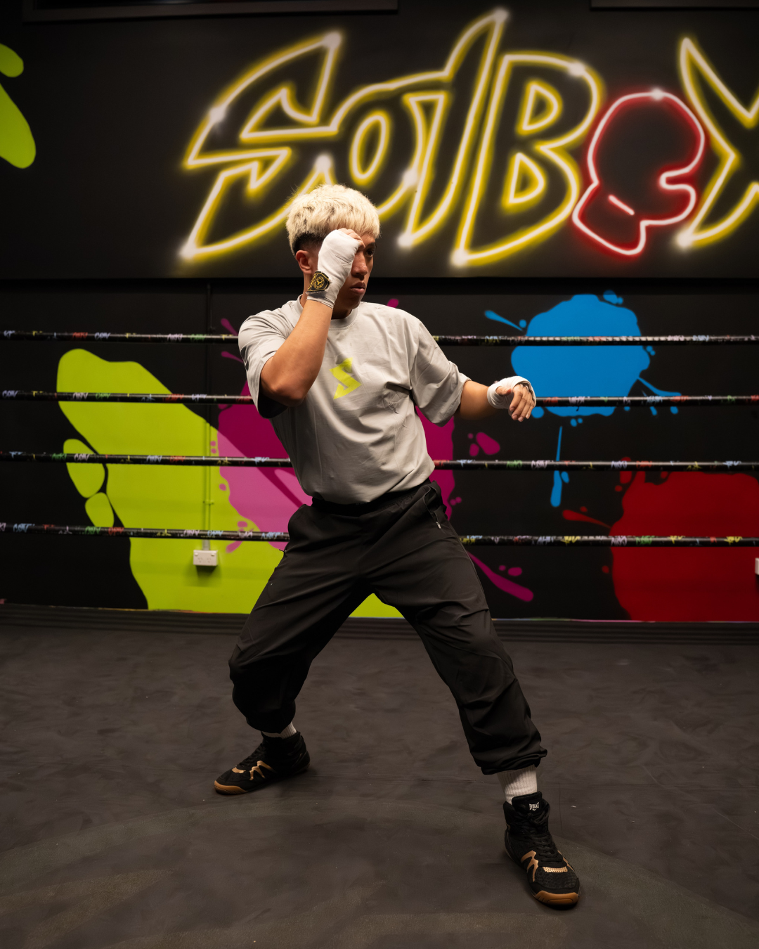 'Let's Work' Oversized T-Shirt (Acid)