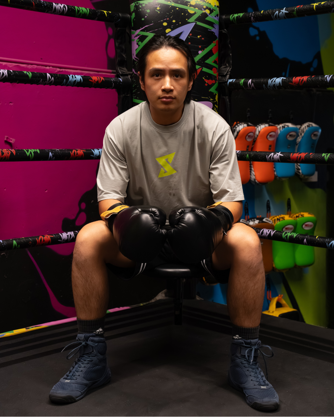 'Let's Work' Oversized T-Shirt (Acid)