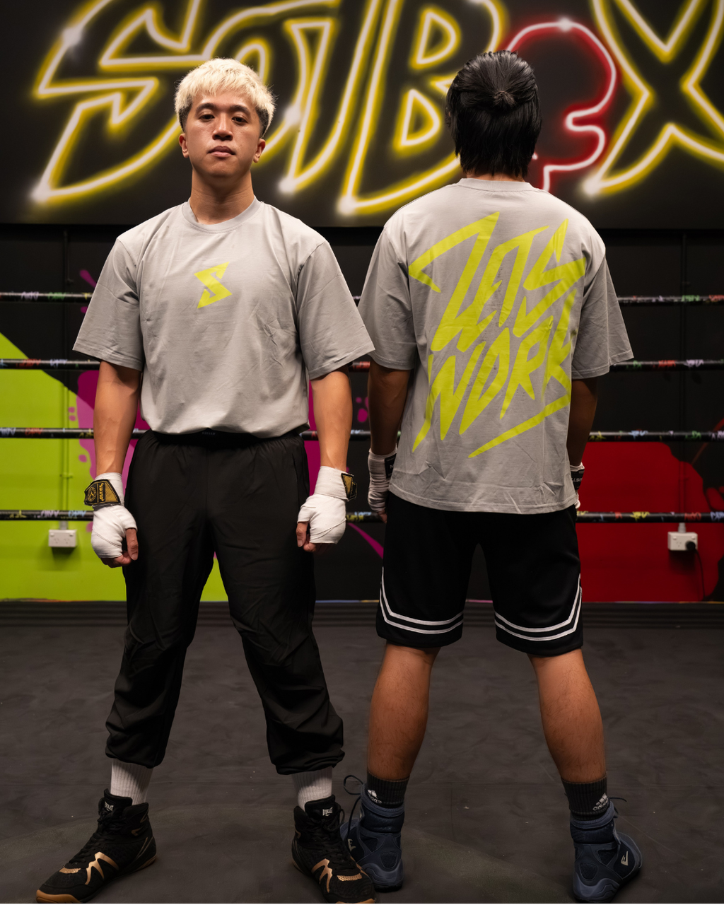 'Let's Work' Oversized T-Shirt (Acid)